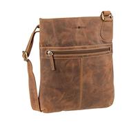 Greenburry Umhängetasche Vintage 1566 Sattelbraun (4 Liter) Braun