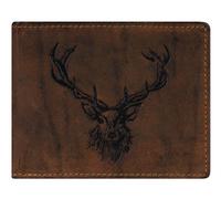GREENBURRY Vintage Wallet Brown Royal Stag