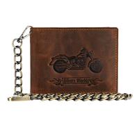GREENBURRY Vintage Wallet With Chain Brown Bike