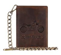 GREENBURRY Vintage Wallet With Chain Brown Bike