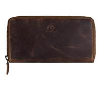 GREENBURRY Vintage Zip Around Wallet Brown