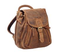 Greenburry Vintage City Rucksack Leder 25 cm braun