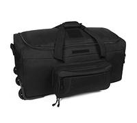 Greencity Seesack Räder Rolling Deployment Rolling Deployment Rollkoffer Heavy Duty Trolley Bag Tactical Große Kapazität 32 Zoll, Schwarz