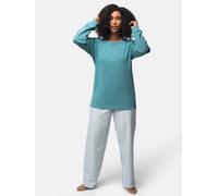 greenjama Damen Langarm-Shirt aus Derby-Rib, GOTS-zertifiziert Topaz 44