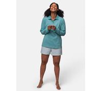 greenjama Damen Langarm-Shirt mit Polo-Kragen, GOTS-zertifiziert Topaz 38