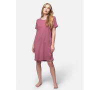 greenjama Damen Sleepshirt aus Derby-Rib, GOTS-zertifiziert Grape (Rosa) 40