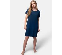greenjama Damen Sleepshirt aus Derby-Rib, GOTS-zertifiziert Ultramarin (Blau) 36