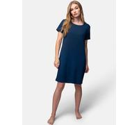greenjama Damen Sleepshirt aus Derby-Rib, GOTS-zertifiziert Ultramarin (Blau) 44