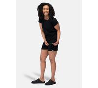 greenjama Damen T-Shirt aus Derby-Rib, aus Bio Baumwolle und GOTS zertifiziert Black/Schwarz 44