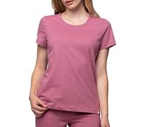 greenjama Damen T-Shirt aus Single Jersey, GOTS-Zertifiziert Pyjamaoberteil, Grape, 38