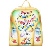 Greenland Nature Art+Craft City Rucksack Leder 37 cm handbemalt (8345) mehrfarbig