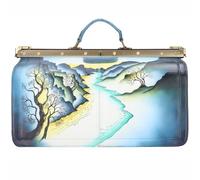 Greenland Nature Art+Craft Doktorkoffer Leder 48 cm Laptopfach handbemalt (8320) mehrfarbig