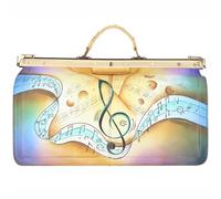 Greenland Nature Art+Craft Doktorkoffer Leder 48 cm Laptopfach handbemalt (8300) mehrfarbig