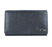 Greenland Nature Black Nappa Damen Langbörse 3051 Schwarz Geldbeutel