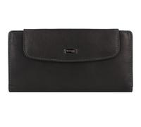 Greenland Nature Black Nappa Geldbörse RFID Leder 19 cm schwarz (3050-schwarz) braun