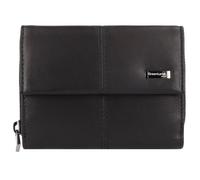 Greenland Nature Black Nappa Geldbörse RFID Schutz Leder 13 cm black (3053) schwarz