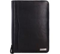 Greenland Nature Black Nappa Ringmappe Leder 19 cm schwarz (3022-schwarz) schwarz