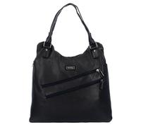 Greenland Nature Black Nappa Schultertasche Leder 38 cm black (GRL-3009-20) schwarz