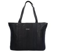 Greenland Nature Black Nappa Shopper Tasche Leder 37 cm black (GRL-3007-20) schwarz