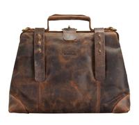 Greenland Nature Classic Bügeltasche Doktorkoffer Leder 37 cm braun