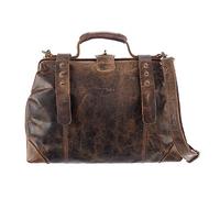 Greenland Nature Classic Doc-Bag XS Arztkoffer Doktorkoffer Arzttasche Doktortasche Hebammentasche Doc Case Koffer aus feinstem Leder braun - Geschenkset Greenland-2511