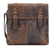 Greenland Nature Classic Umhängetasche Leder 31 cm braun