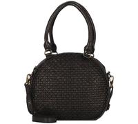 Greenland Nature Femi & Nine Schultertasche Leder 34 cm black (2853-2) schwarz