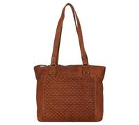 Greenland Nature Femi & Nine Schultertasche Leder 35 cm braun