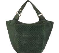 Greenland Nature Femi & Nine Schultertasche Leder 38 cm green (2851-4) gruen