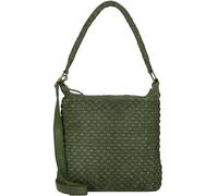 Greenland Nature Femi & Nine Schultertasche Leder 39 cm green (2852-4) gruen