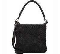 Greenland Nature Femi & Nine Schultertasche Leder 39 cm black (2852-2) schwarz