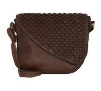 GreenLand Nature Umhängetasche FEMI & NINE, mit schönen Flechtdetails B/H/T: 26 cm x 24 4 grau Damen Handtaschen Taschen B/H/T: 26 cm x 24 cm x 4 cm grau