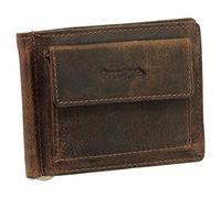 Greenland Nature Herren Geldbörse mit Dollarclip aus Kalbsleder Geldbeutel Farbe Braun Montana