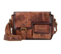 Greenland Nature Mascu & Line Umhängetasche Leder 23 cm braun (4018-braun) braun