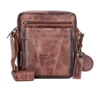 Greenland Nature Mascu & Line Umhängetasche Leder 25 cm brown (4016) braun
