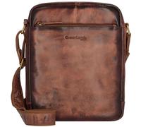 Umhängetasche GREENLAND NATURE "MASCU & LINE" Gr. B/H/T: 27 cm x 34 cm x 9 cm, braun Damen Taschen Umhängetaschen im Used Look (77980719-0)