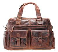 Greenland Nature Montana Handtasche Leder 40 cm Laptopfach braun (114-25) braun