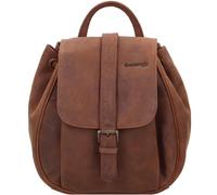 GreenLand Nature Cityrucksack Montenegro, mit praktischem Reißverschluss-Rückfach Einheitsgröße braun Taschen Unisex Einheitsgröße braun