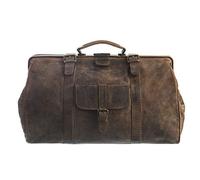 Greenland Nature Montenegro Doc-Bag XL Arztkoffer Doktorkoffer Arzttasche Doktortasche Hebammentasche Doc Case Koffer aus feinstem Leder braun - Geschenkset Greenland-2900