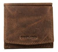 Greenland Nature Montenegro Geldbörse RFID Leder 10 cm Braun | Vintage-Design, mit Wiener Schachtel-Fach