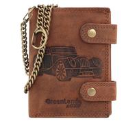Greenland Nature Montenegro Geldbörse RFID Leder 9 cm car (2975-3O-braun) braun