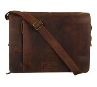 GreenLand Nature Montenegro Messenger Bag / Magnetic Logo XL Brown
