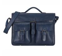 Greenland Nature Nature Aktentasche Leder 40 cm blau