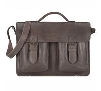 Greenland Nature Nature Aktentasche Leder 40 cm grau