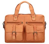 GreenLand Nature Messenger Bag, mit praktischem Reißverschluss-Rückfach B/H/T: 42 cm x 30 11 0 braun Damen Taschen Bag B/H/T: 42 cm x 30 cm x 11 cm 0 cognac