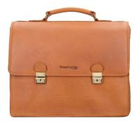 Greenland Nature Nature Aktentasche RFID Leder 40 cm Laptopfach braun (1004-braun) braun