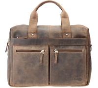 Greenland Nature Stone Aktentasche Leder 39 cm braun