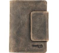 Greenland Nature - Stone Geldbörse Leder 10 cm Handyfach Portemonnaies Braun Damen