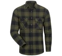 GREENSBURG Flanell-Hemd, Oliv/Schwarz kariert Größe XXL(45/46)
