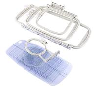 Greensen 4er Stickrahmen-Set, Multifunktion Sstickmaschine Stickrahmen Embroidery Hoop Mittelrahmen, Kompatibel mit PE770 PE700 PE700II PE-770 Condition